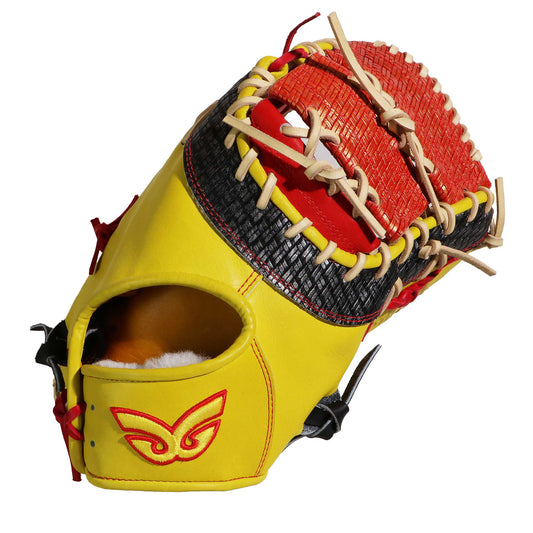 硬式用|ファーストミット|003型|ジュテルステア×型押し(しめメッシュ)|アメリカサイト掲載モデル|型付け済